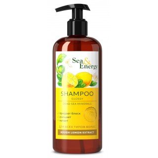 Шампунь  для придания блеска волосам с экстрактом дикого лимона 